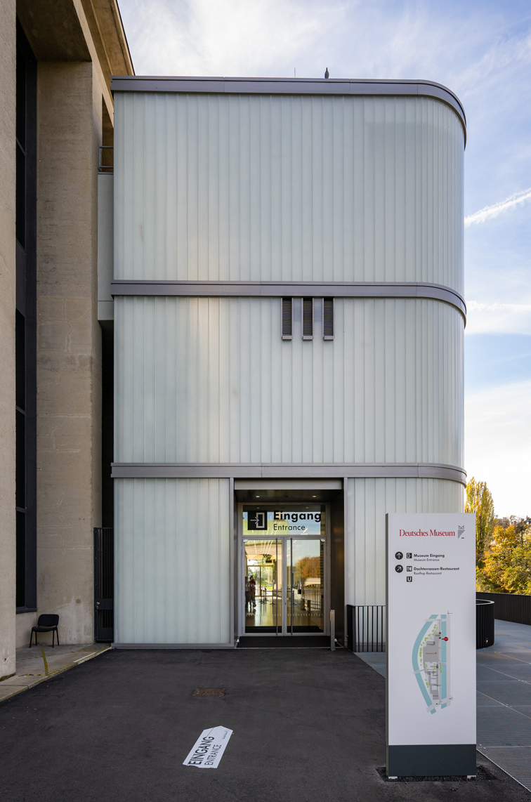 Deutsches Museum, Eingang, 3D Druck Fassade